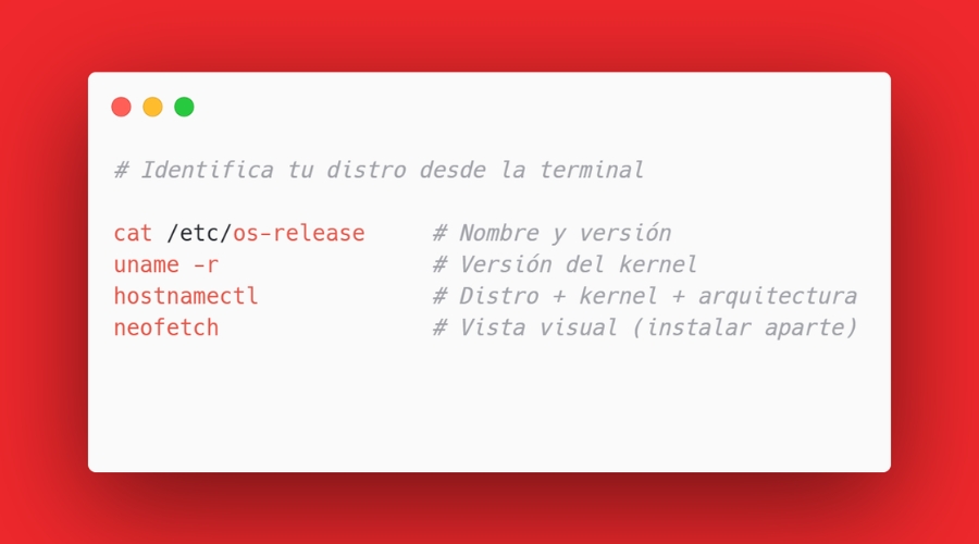 Comandos para identificar tu distribución de Linux en terminal